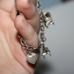 Vintage Jewelry - Vintage silver charm bracelet 6.5" Vintage Jewelry - Vintage silver charm bracelet 6.5"